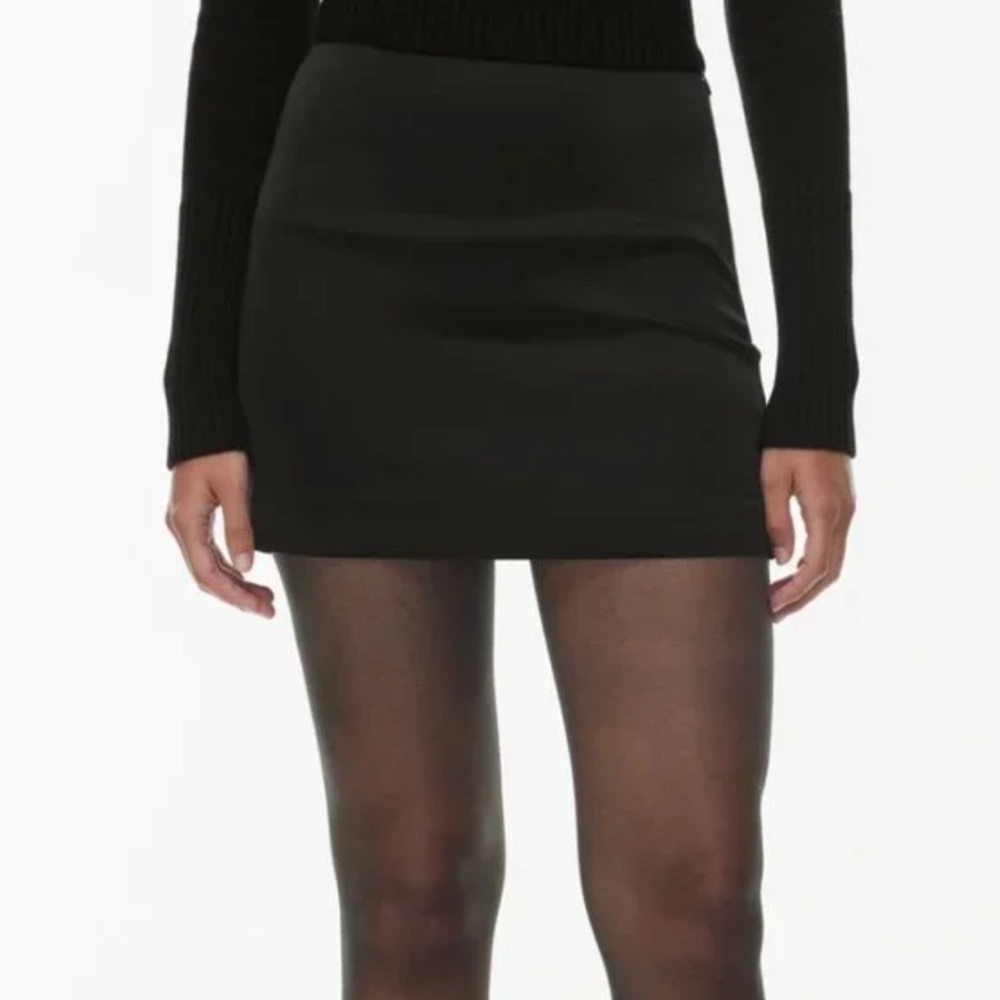 Aritzia Sunday Beat Rocco Satin Mini Skirt